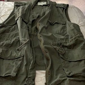 Olive Cargo Vest